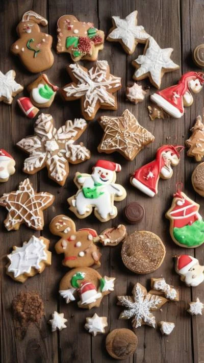 Christmas_Cookies_On_A_Wooden_Table_Seasonal & Holiday_9-16_25