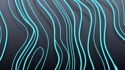 Wavy Blue 3d
