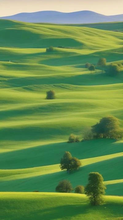 A_Green_Field_With_Trees_In_The_Nature_9-16_94