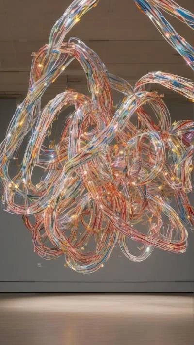 A_Large_Sculpture_Made_Of_Plastic_Tubes_Abstract_9-16_101