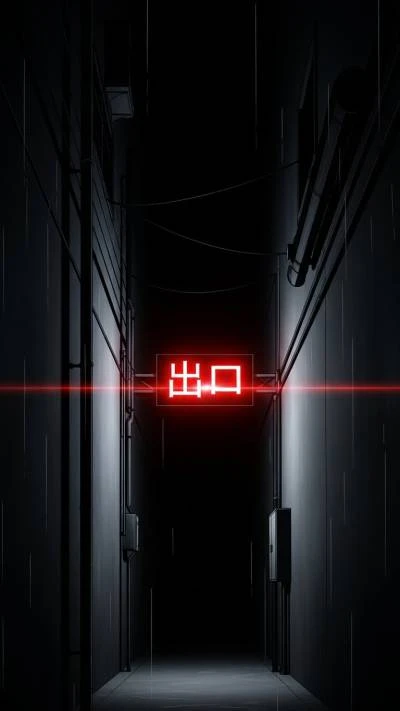 A minimalist dark exit