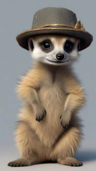 A_Small_Animal_Wearing_A_Hat_And_Animals_9-16_150
