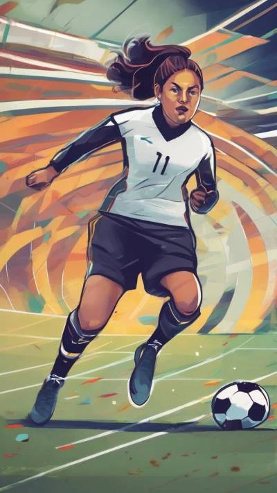 A_Woman_Soccer_Player_In_A_White_Sports_9-16_06