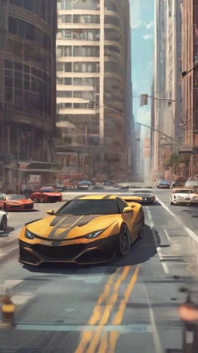A_Yellow_Lamb_Car_Driving_Down_A_Movies & TV Shows_9-16_22