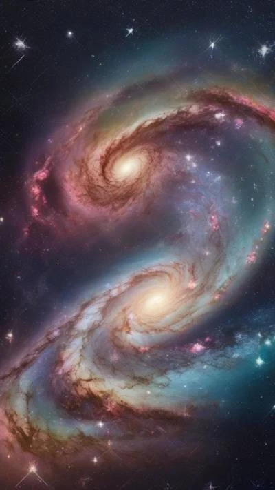 Two_Spiral_Galaxies_In_The_Constellation_Space & Galaxy_9-16_38