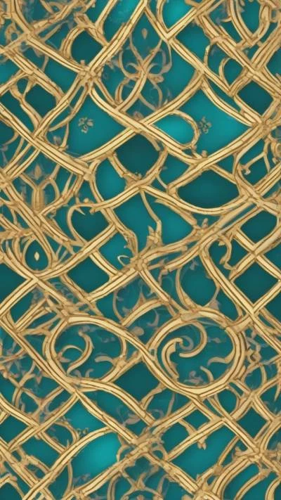 A_Gold_And_Green_Background_With_A_Patterns & Textures_9-16_22