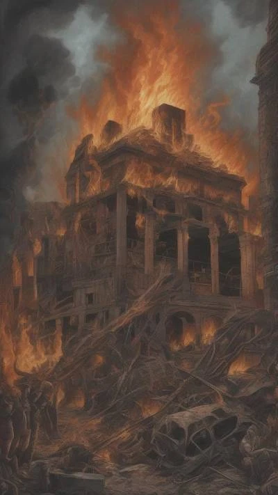 A_Painting_Of_A_Building_On_Fire_Fantasy_9-16_148