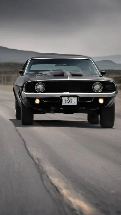 A_Black_Muscle_Car_Driving_Down_A_Cars & Vehicles_9-16_44