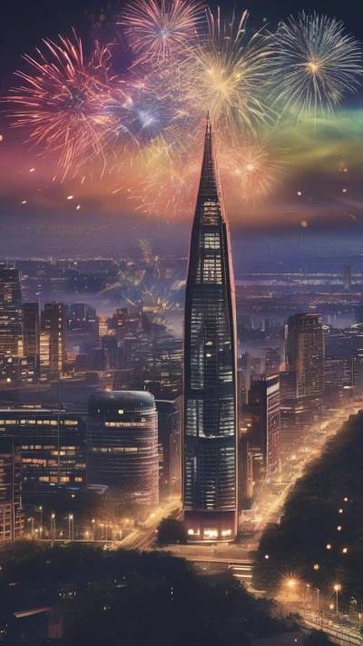 Fireworks_In_The_Sky_Above_A_City_Seasonal & Holiday_9-16_27