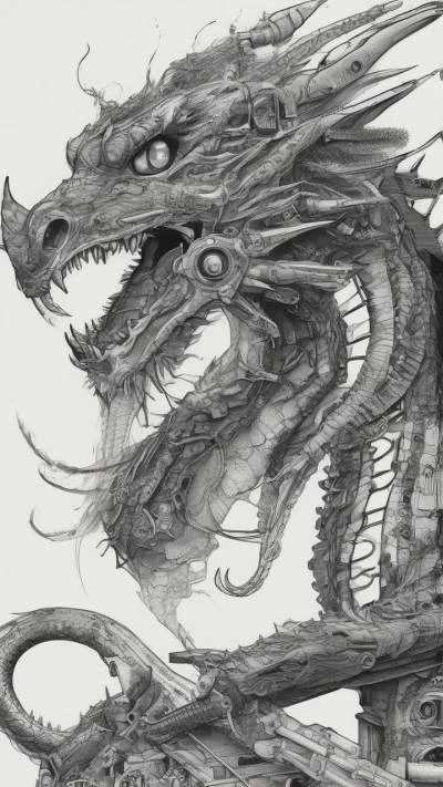 A_Drawing_Of_A_Dragon_With_A_Art & Illustration_9-16_40