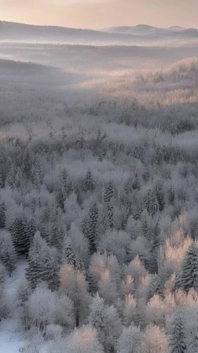 A_Forest_Covered_In_Frost_With_Trees_Nature_9-16_86