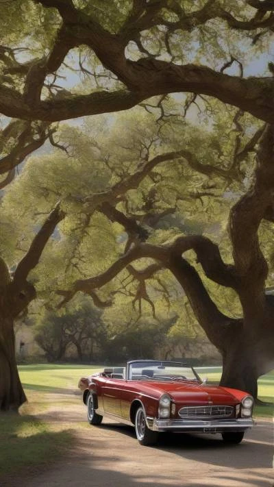 A_Red_Car_Parked_Under_A_Large_Cars & Vehicles_9-16_07