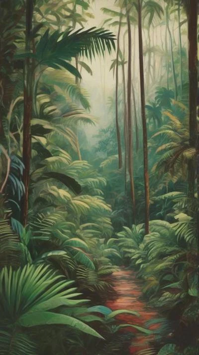 A_Painting_Of_A_Forest_With_A_Art & Illustration_9-16_101