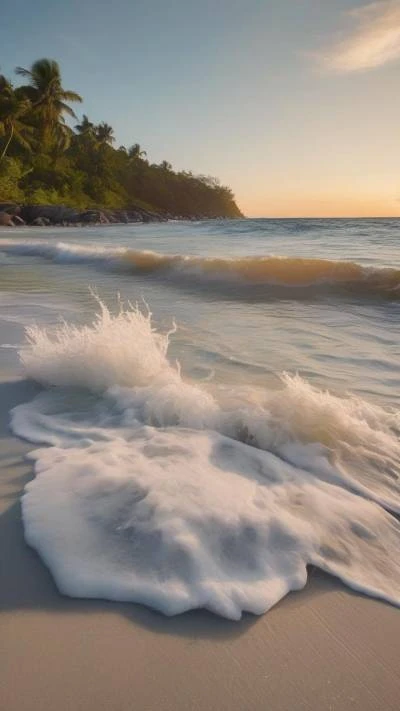 A_Wave_Rolls_In_On_The_Beach_Nature_9-16_31