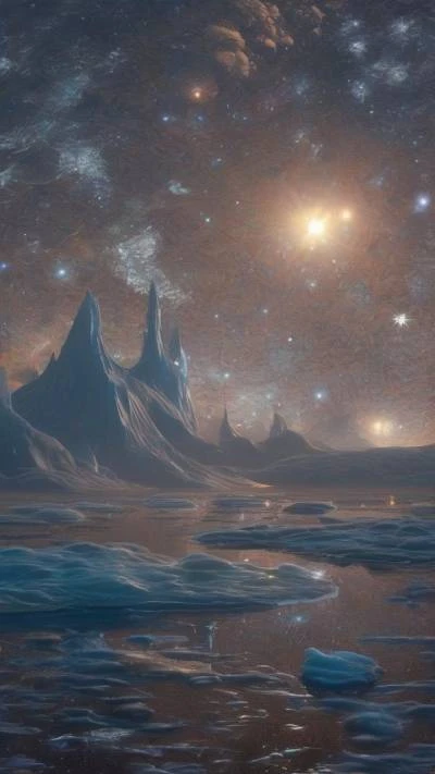 A_Painting_Of_A_Mountain_Range_With_Space & Galaxy_9-16_26