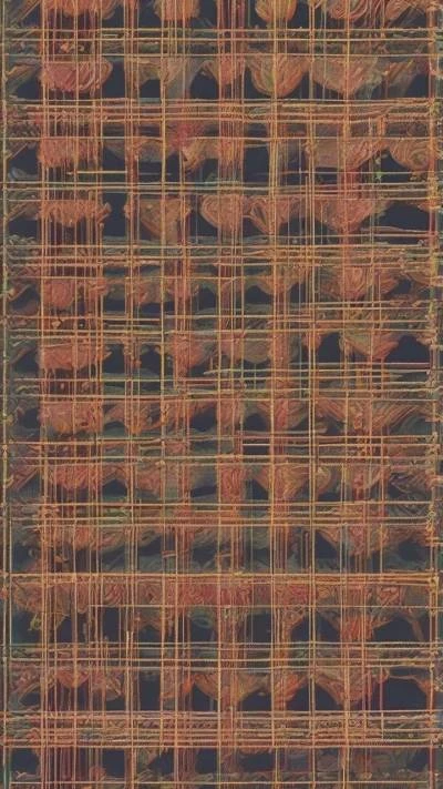 A_Painting_Of_A_Grid_Of_Squares_Abstract_9-16_248