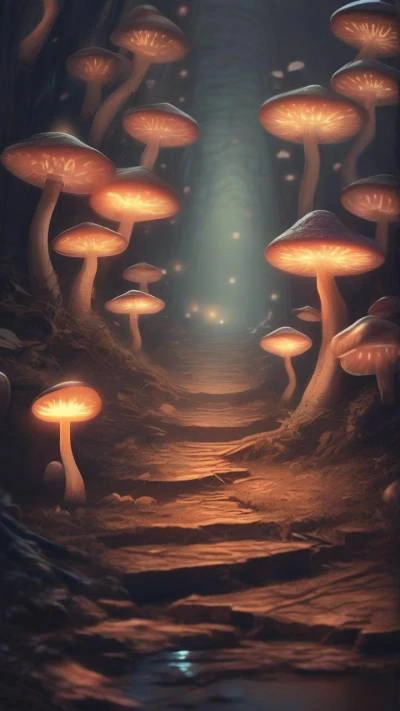 A_Path_Through_A_Forest_With_Mushrooms_Fantasy_9-16_90