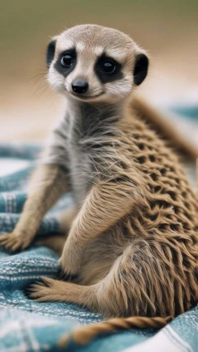 A_Baby_Meerkat_Is_Sitting_Animals_9-16_52