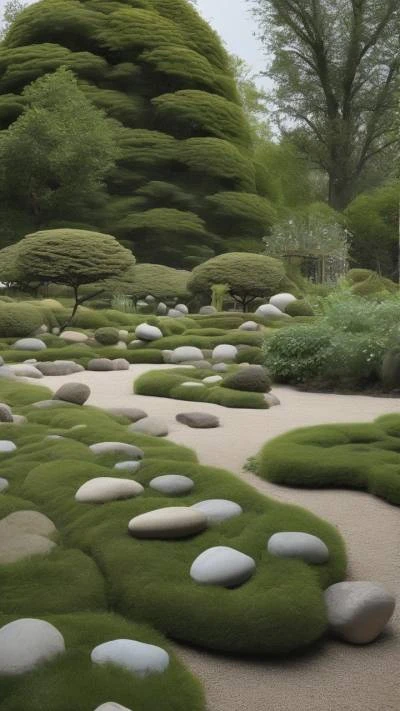A_Garden_With_Rocks_And_Grass_Minimalist_9-16_118