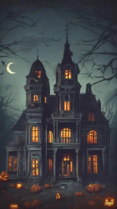 A_Creepy_House_With_Pumpkins_And_Seasonal & Holiday_9-16_11