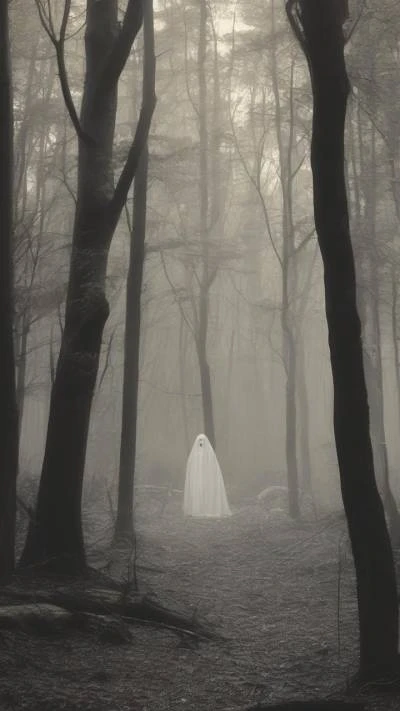 A_Ghostly_Figure_In_The_Woods_Seasonal & Holiday_9-16_57