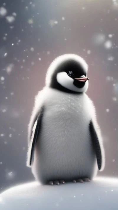 A_Penguin_Sitting_On_Top_Of_A_Snow_9-16_73