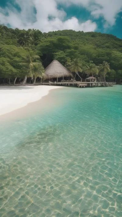 A_Beach_With_A_Hut_On_The_Nature_9-16_84