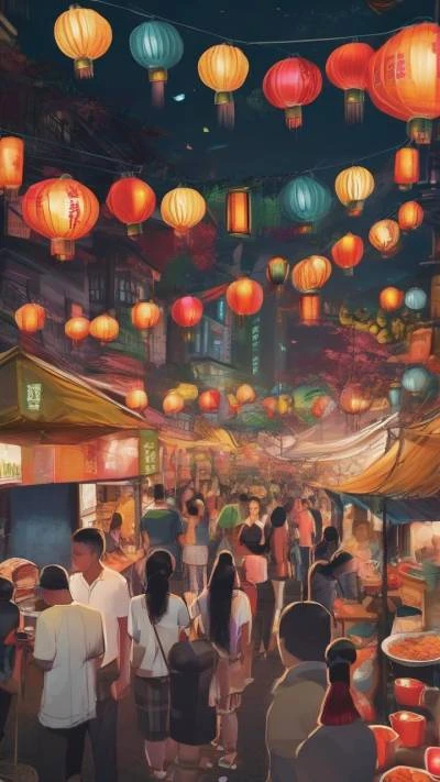 A_Street_Scene_With_Many_People_Walking_Cities & Architecture_9-16_108
