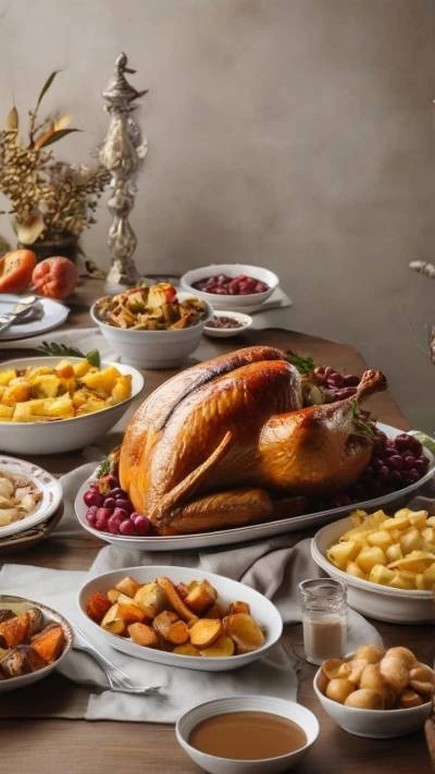 A_Table_Full_Of_Thanksgiving_Dinner_Food & Drinks_9-16_91