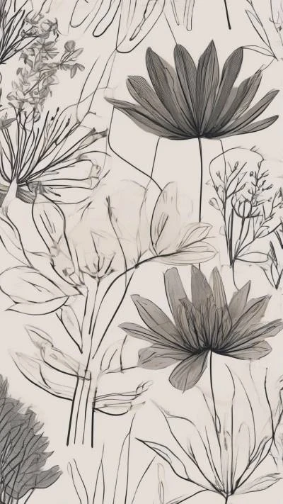 A_Black_And_White_Floral_Pattern_Art & Illustration_9-16_109