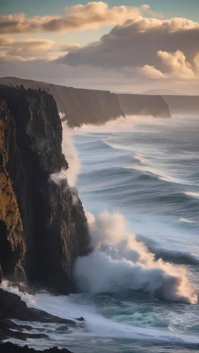 A_Large_Wave_Crashes_Against_The_Cliffs_Nature_9-16_141