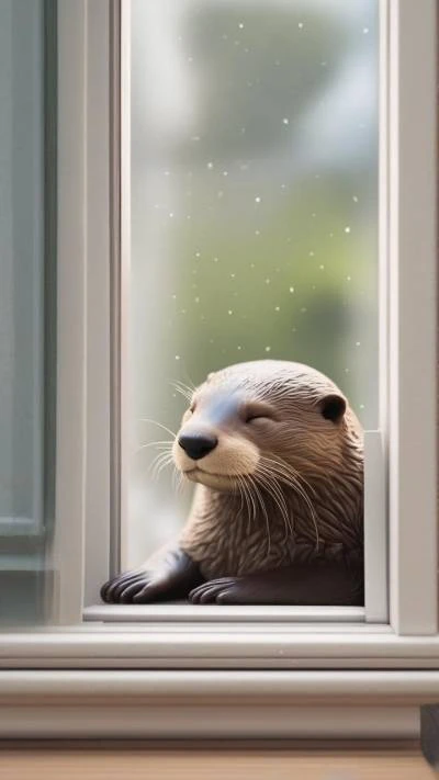 A_Sea_Otter_Looking_Out_The_Window_Animals_9-16_141