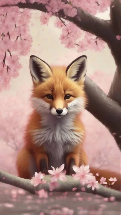 A_Fox_Sitting_On_A_Branch_With_Animals_9-16_127