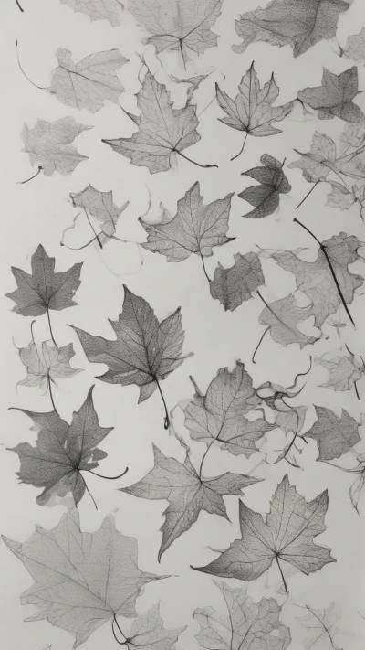 A_Drawing_Of_Leaves_On_A_White_Art & Illustration_9-16_37