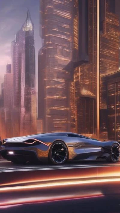 A_Futuristic_Car_Driving_Through_A_City_Cars & Vehicles_9-16_41