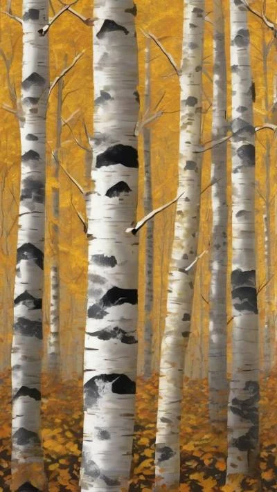 A_Painting_Of_A_Grove_Of_Birch_Nature_9-16_05