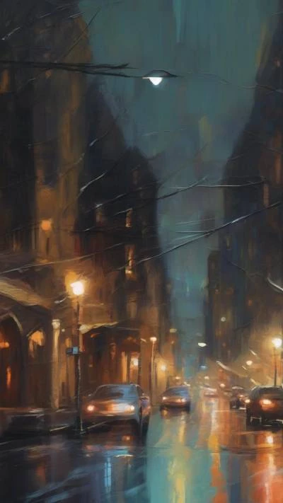 A_Painting_Of_A_City_Street_At_Art & Illustration_9-16_124