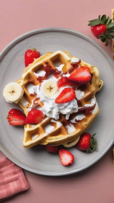 A_Plate_Of_Pancakes_With_Strawberries_Food & Drinks_9-16_60