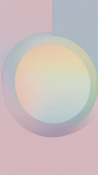 A_White_Circle_With_A_Light_Blue_Minimalist_9-16_89