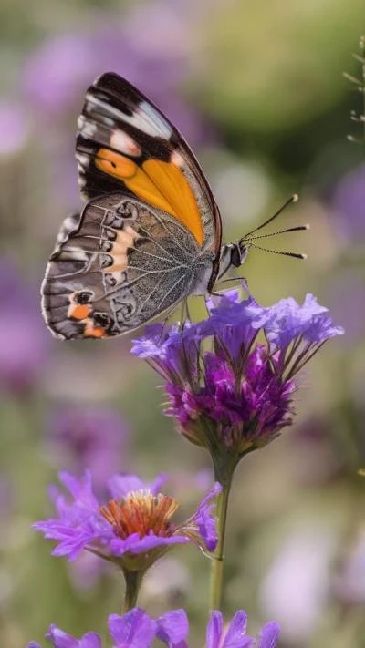 A_Butterfly_On_A_Purple_Flower_Nature_9-16_15