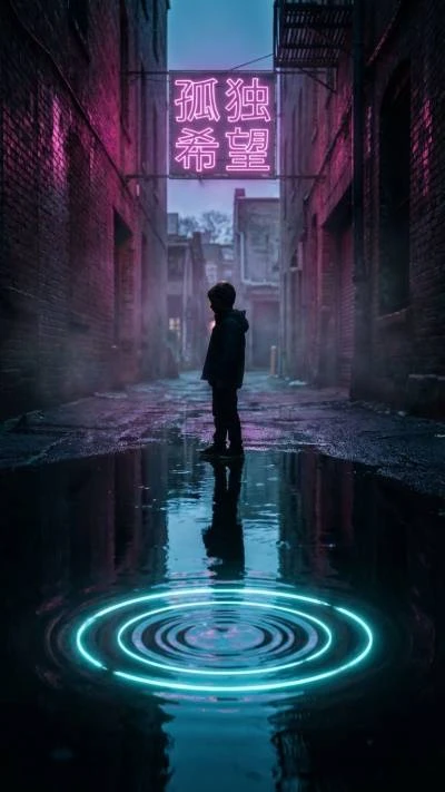 Silhouetted boy standing 202601131238
